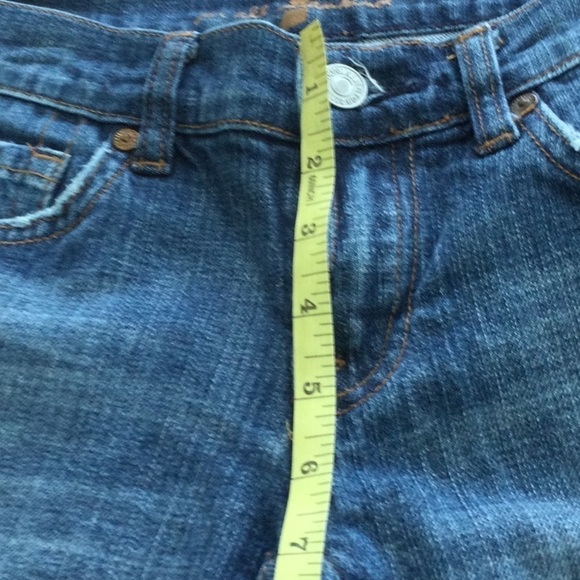 7 for All Mankind Denim Women's Jeans Boot Cut Size 26 decorative pockets.  #223 - Picture 5 of 9